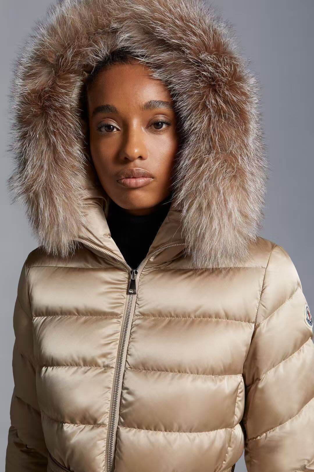 Moncler Tatie Women's Down Jacket- Beige - Image 14