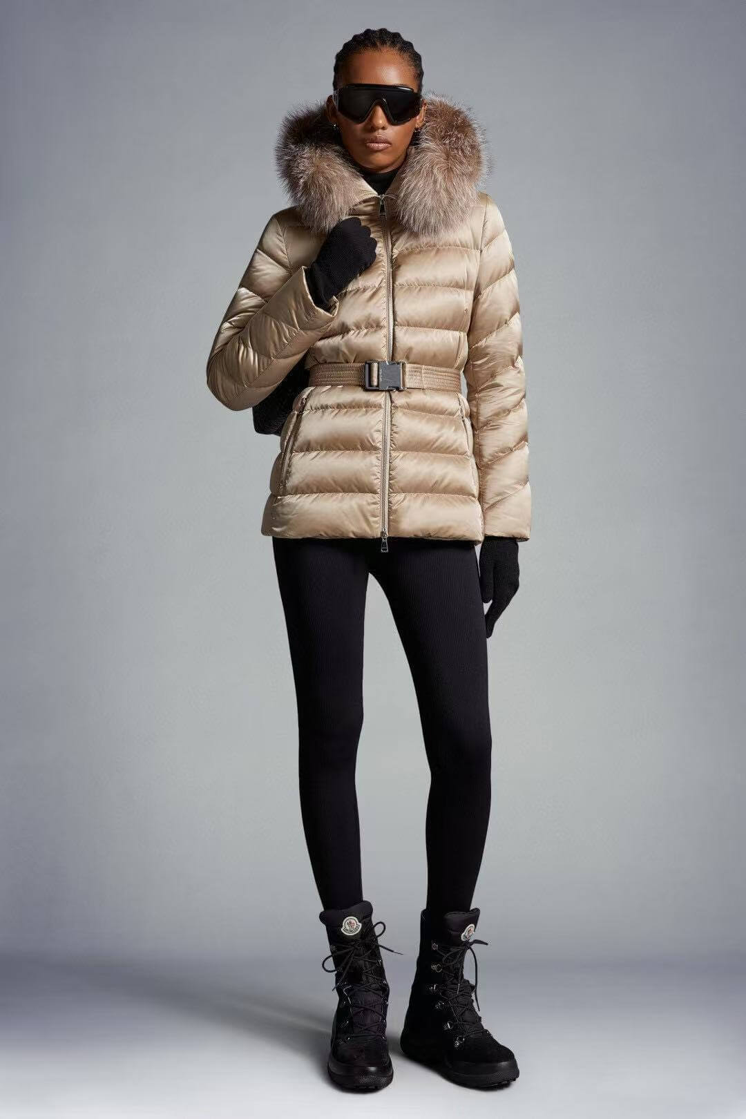 Moncler Tatie Women's Down Jacket- Beige - Image 10