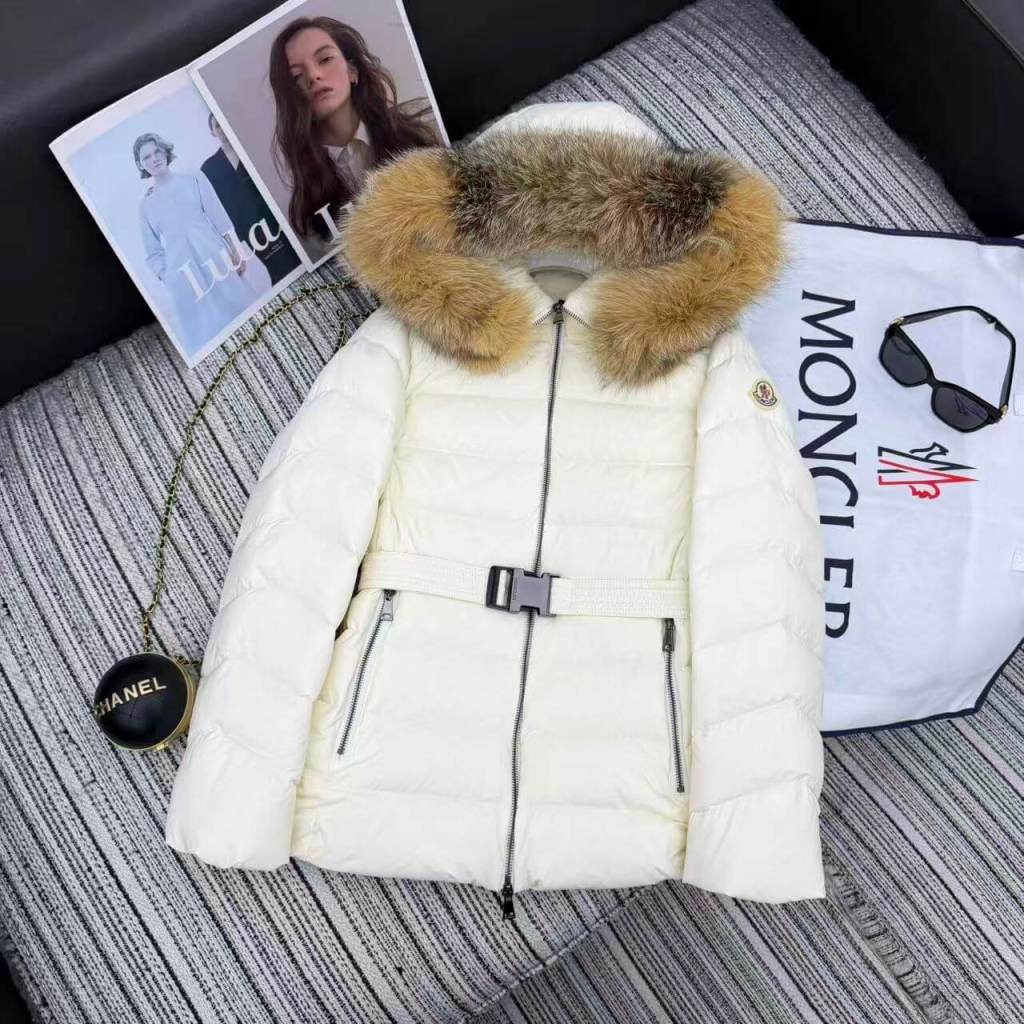 Moncler Tatie Women's Down Jacket- Cream