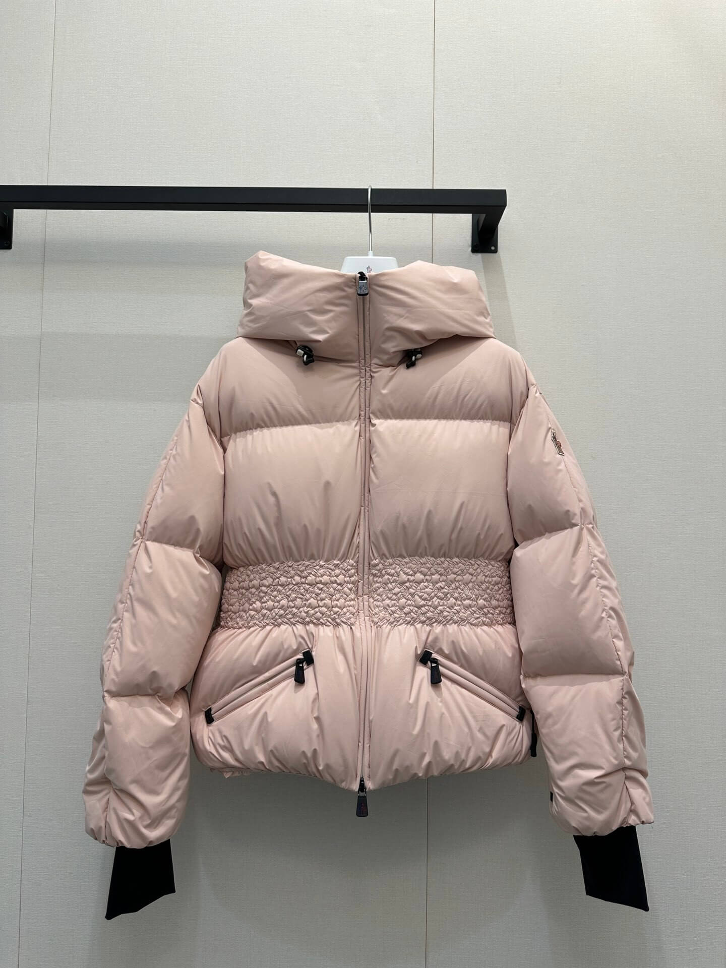 Moncler Wollemi Hooded Women's Down Jacket- Pink