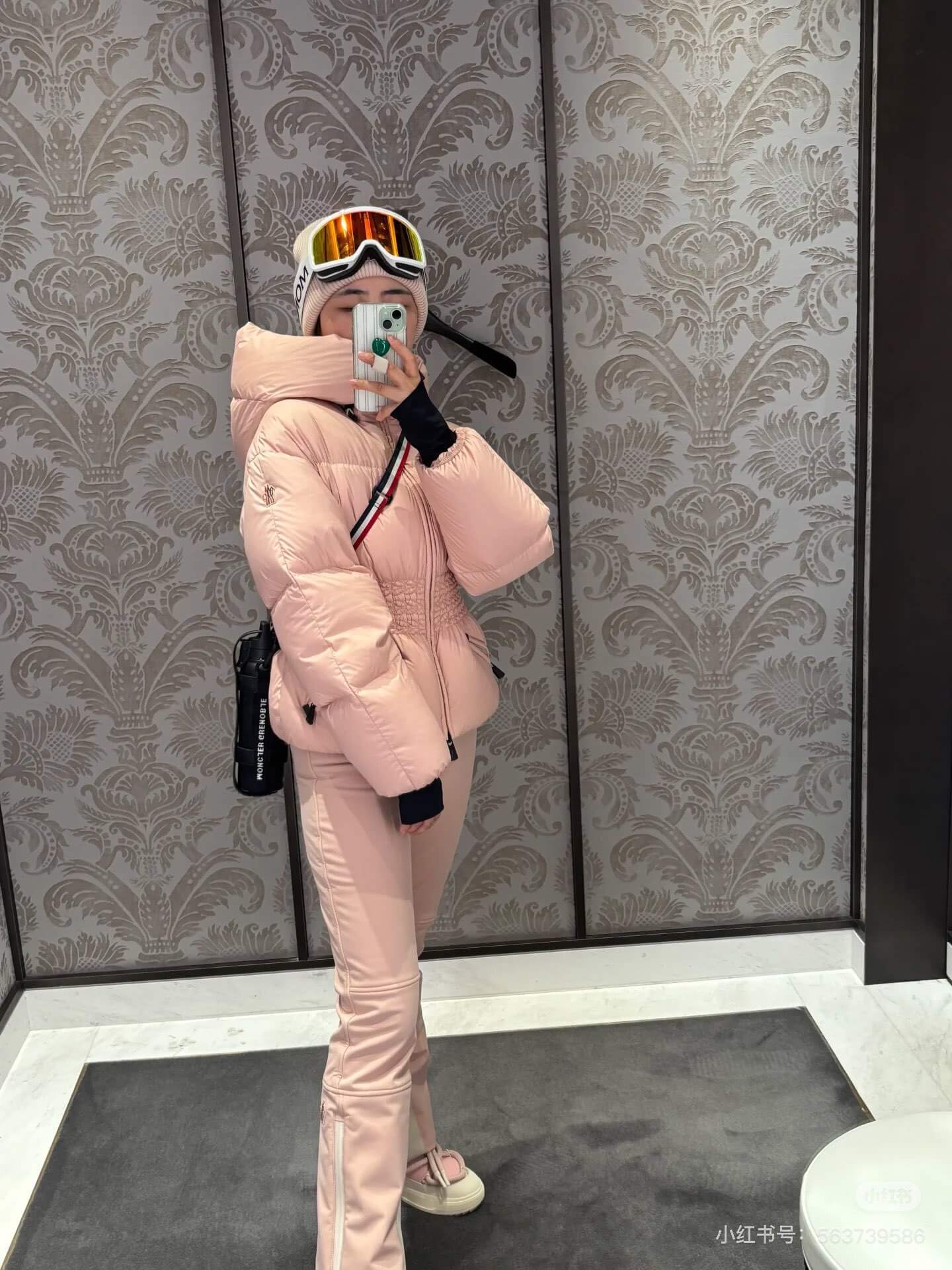 Moncler Wollemi Hooded Women's Down Jacket- Pink - Image 13