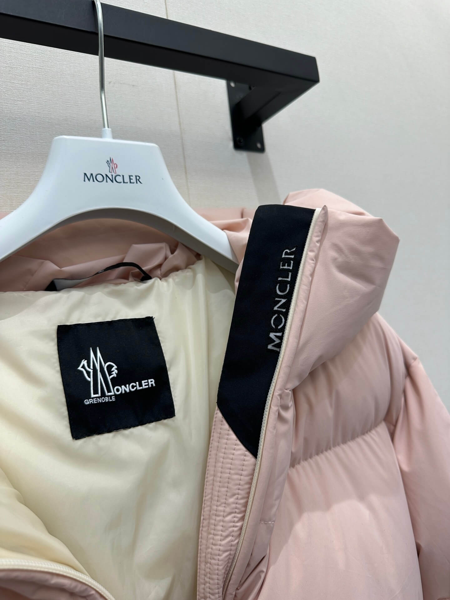 Moncler Wollemi Hooded Women's Down Jacket- Pink - Image 6