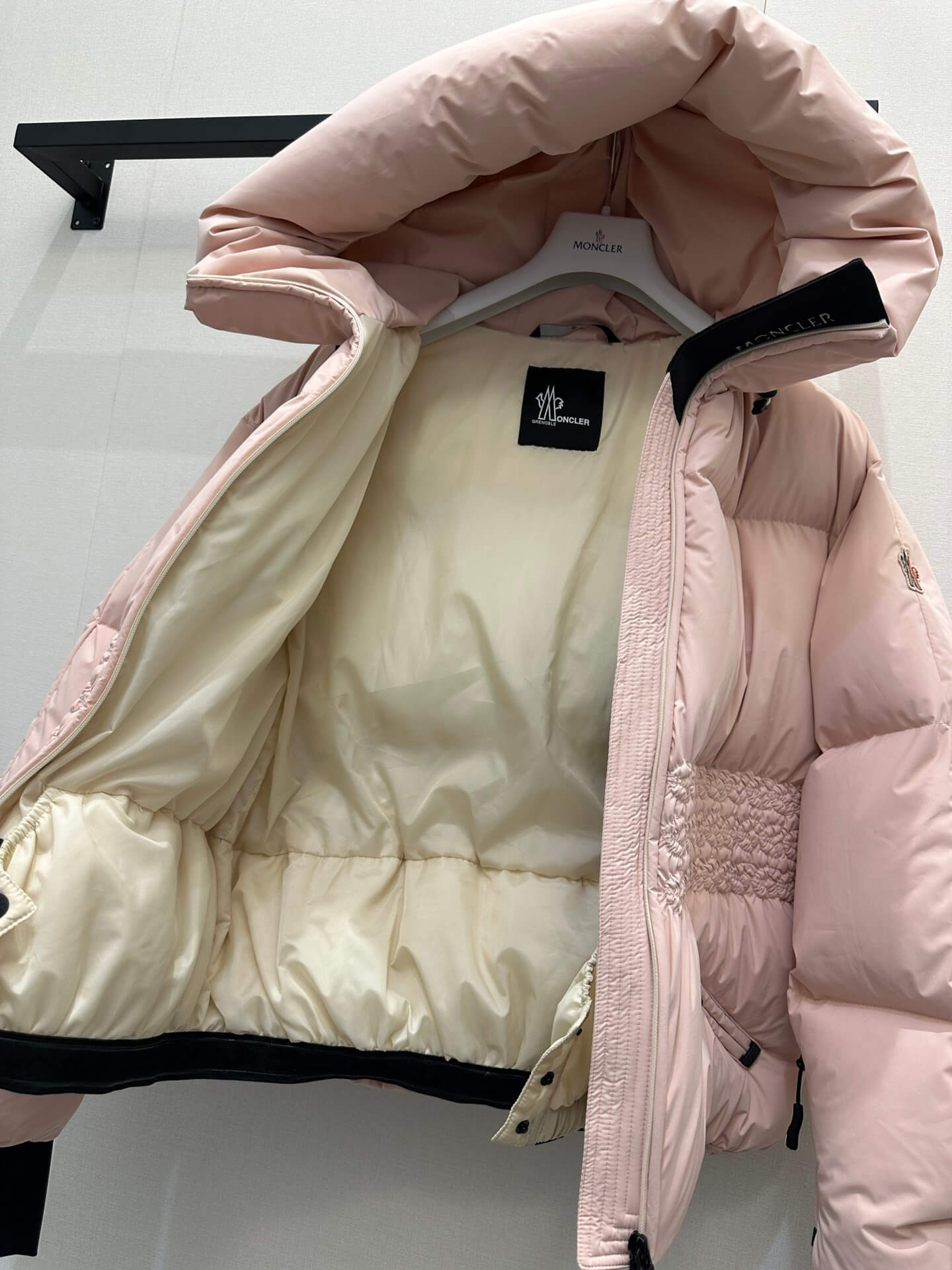Moncler Wollemi Hooded Women's Down Jacket- Pink - Image 8