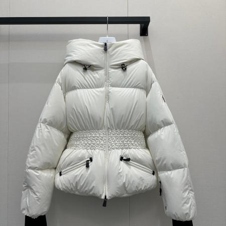 Moncler Wollemi Hooded Women's Down Jacket- White