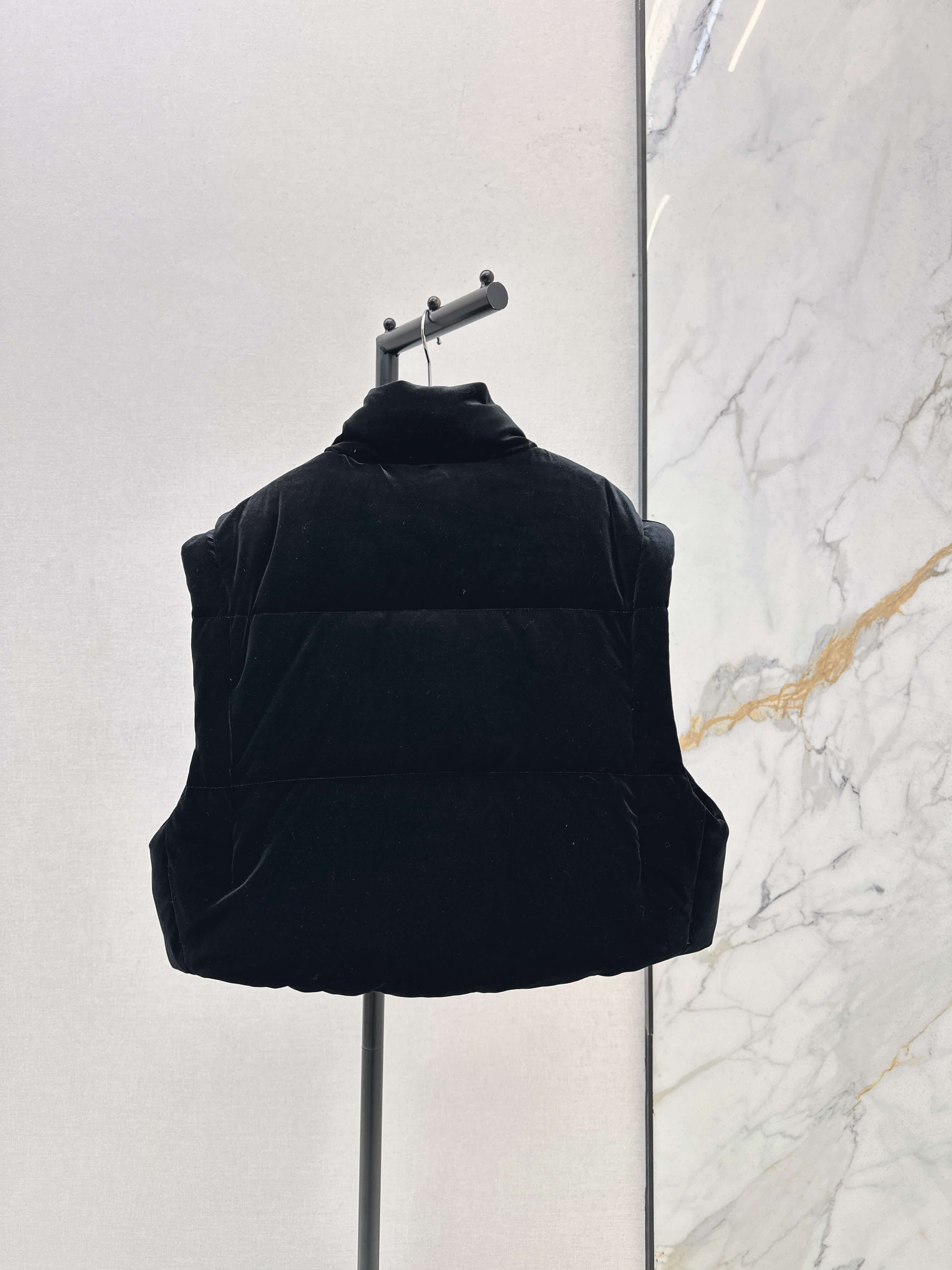 Prada Velvet Women's Down Jacket- Black - Image 5
