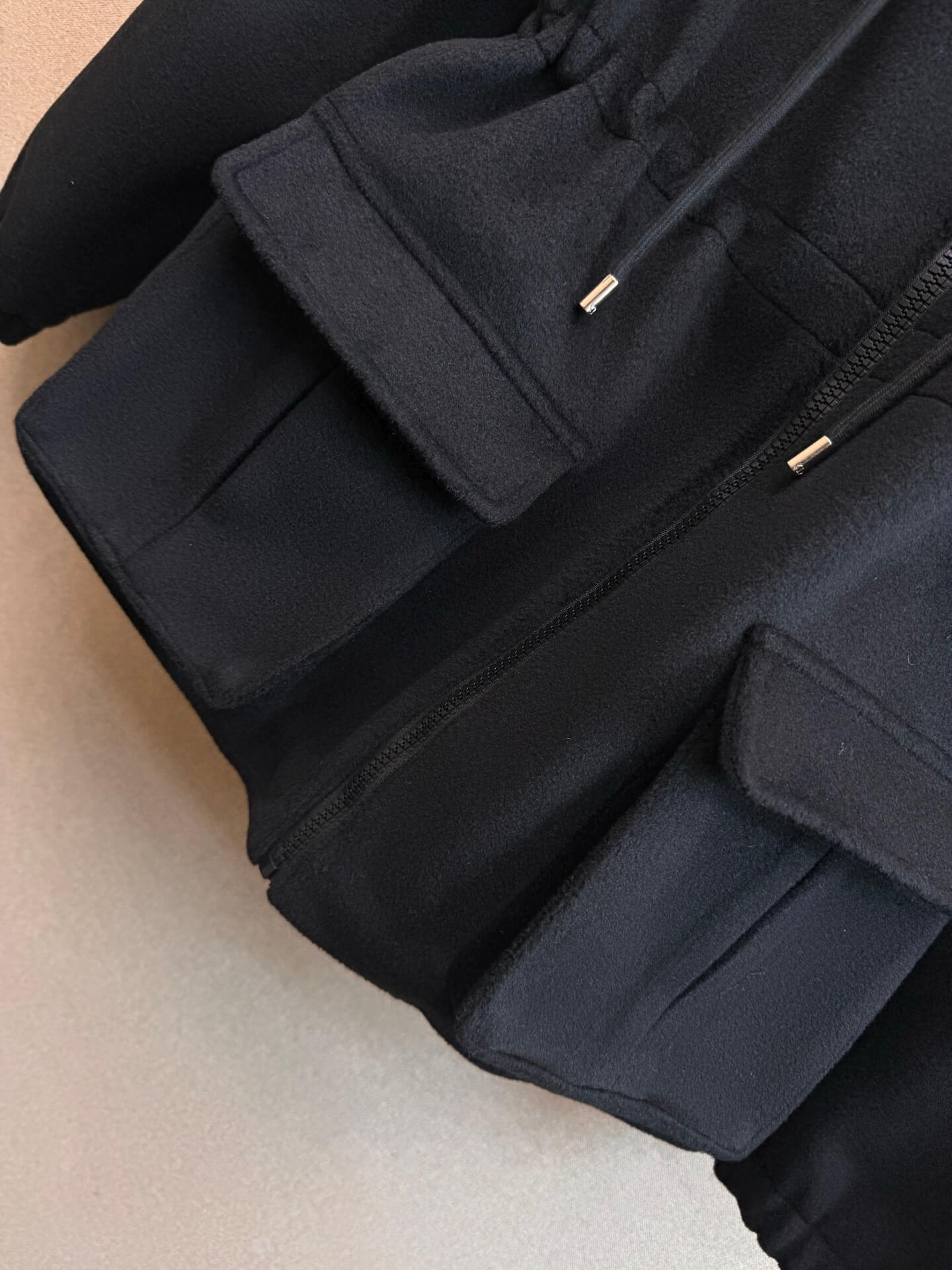 Christian Dior Winter New Hooded Waist Jacket – Black - Image 7