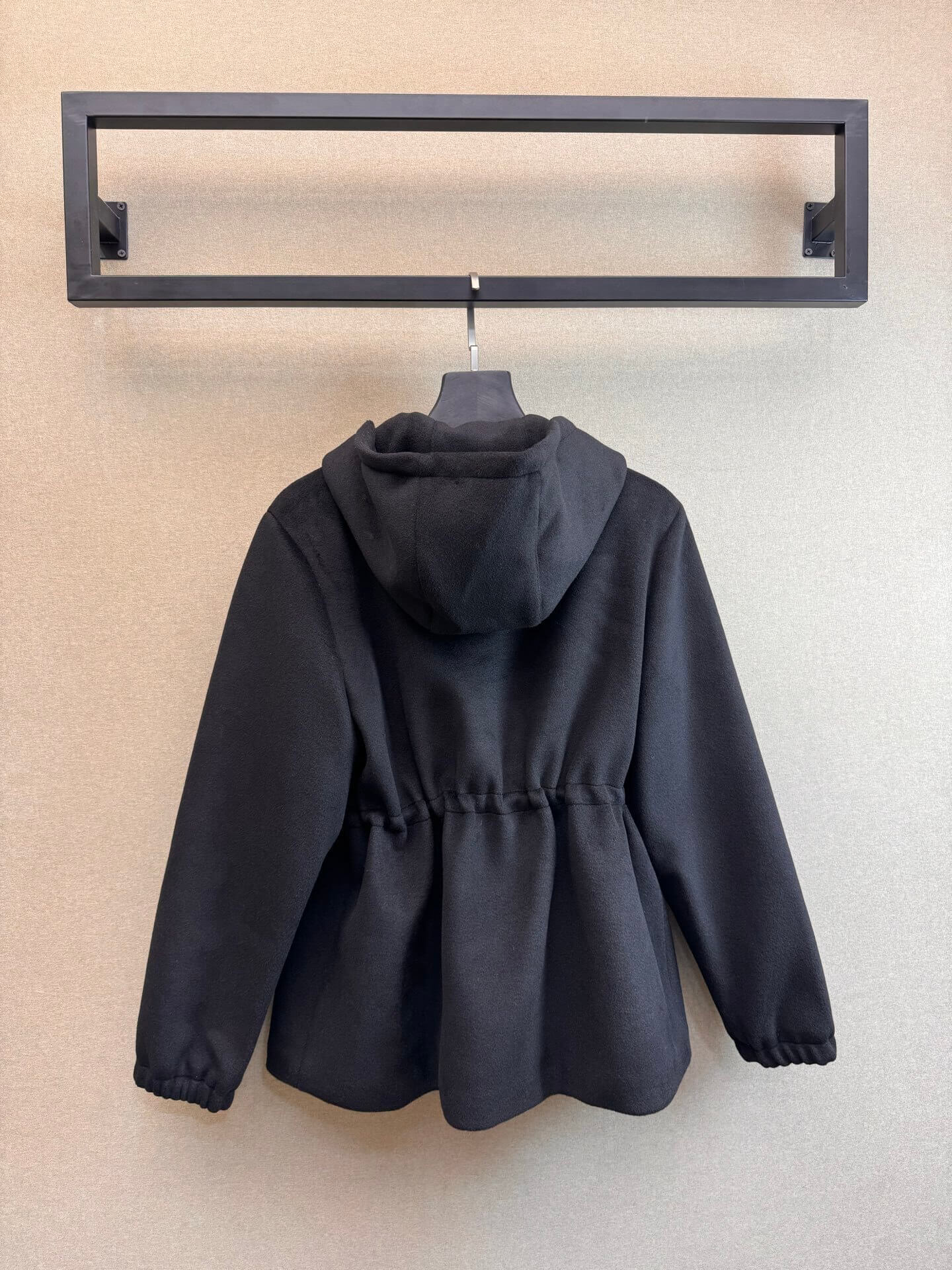 Christian Dior Winter New Hooded Waist Jacket – Black - Image 5