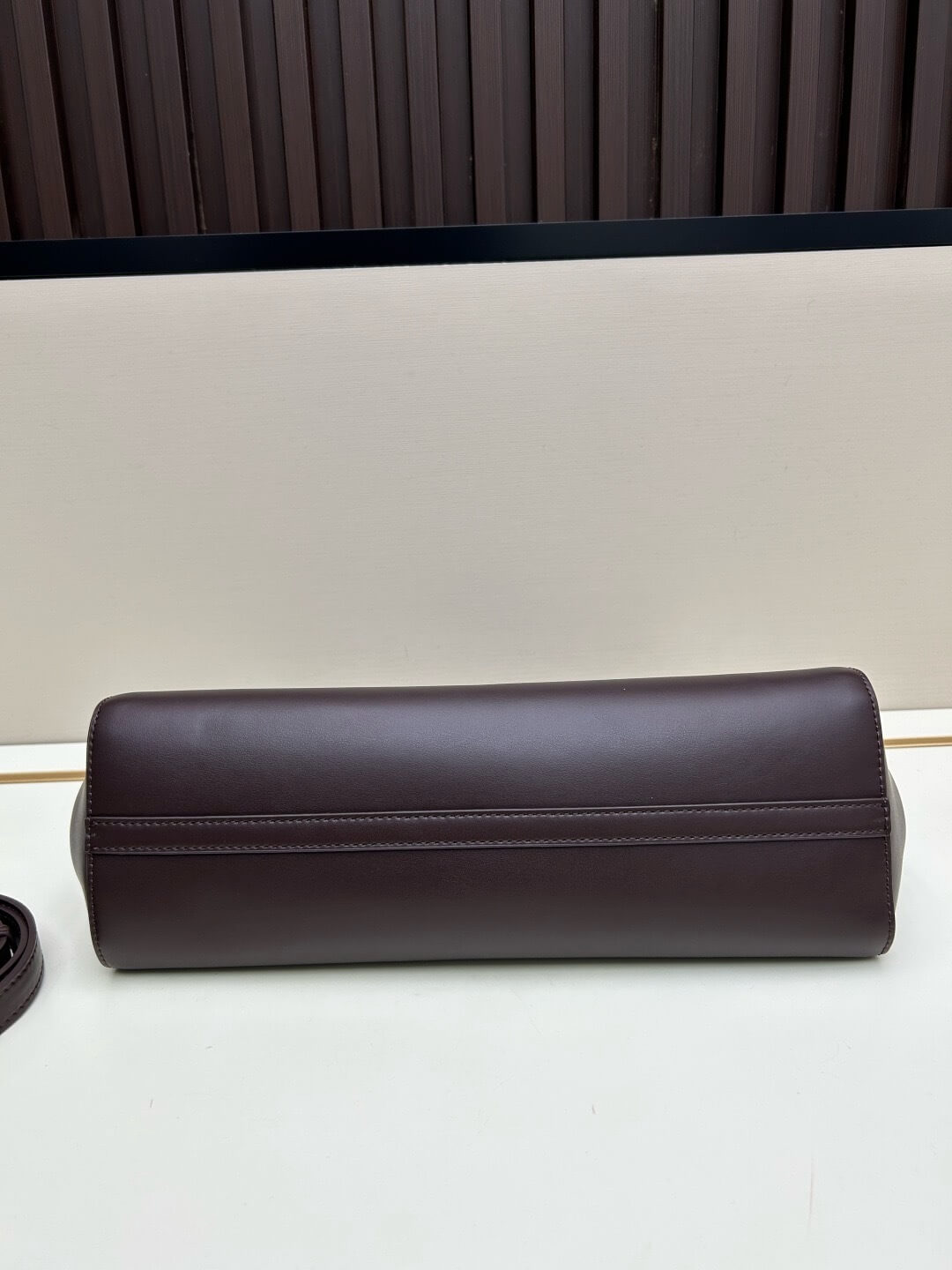 Prada Soft Calf Leather Shoulder Bag – Dark Brown - Image 5