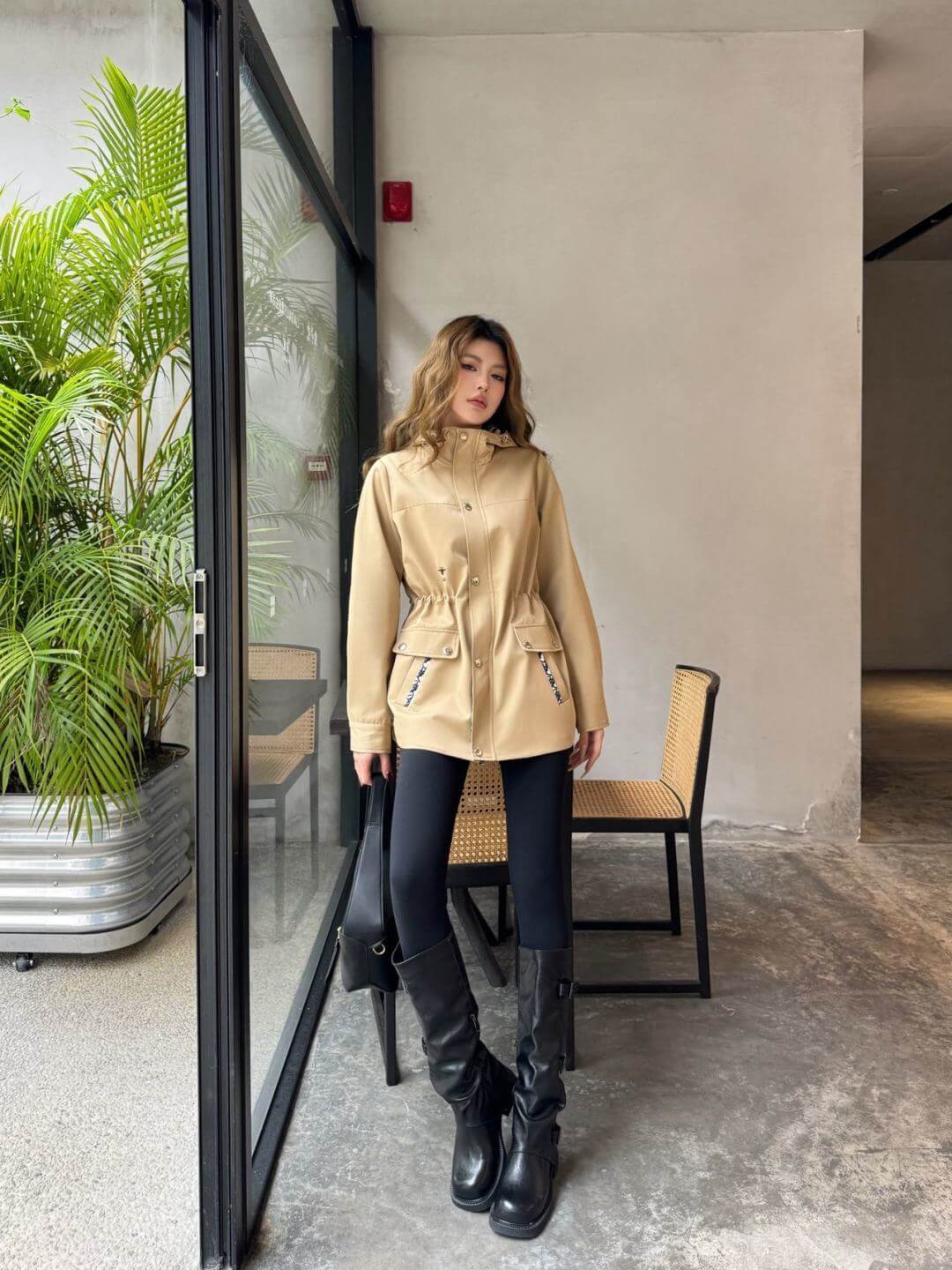 Dior Hooded Anorak With Oblique Lining – Black - Image 3