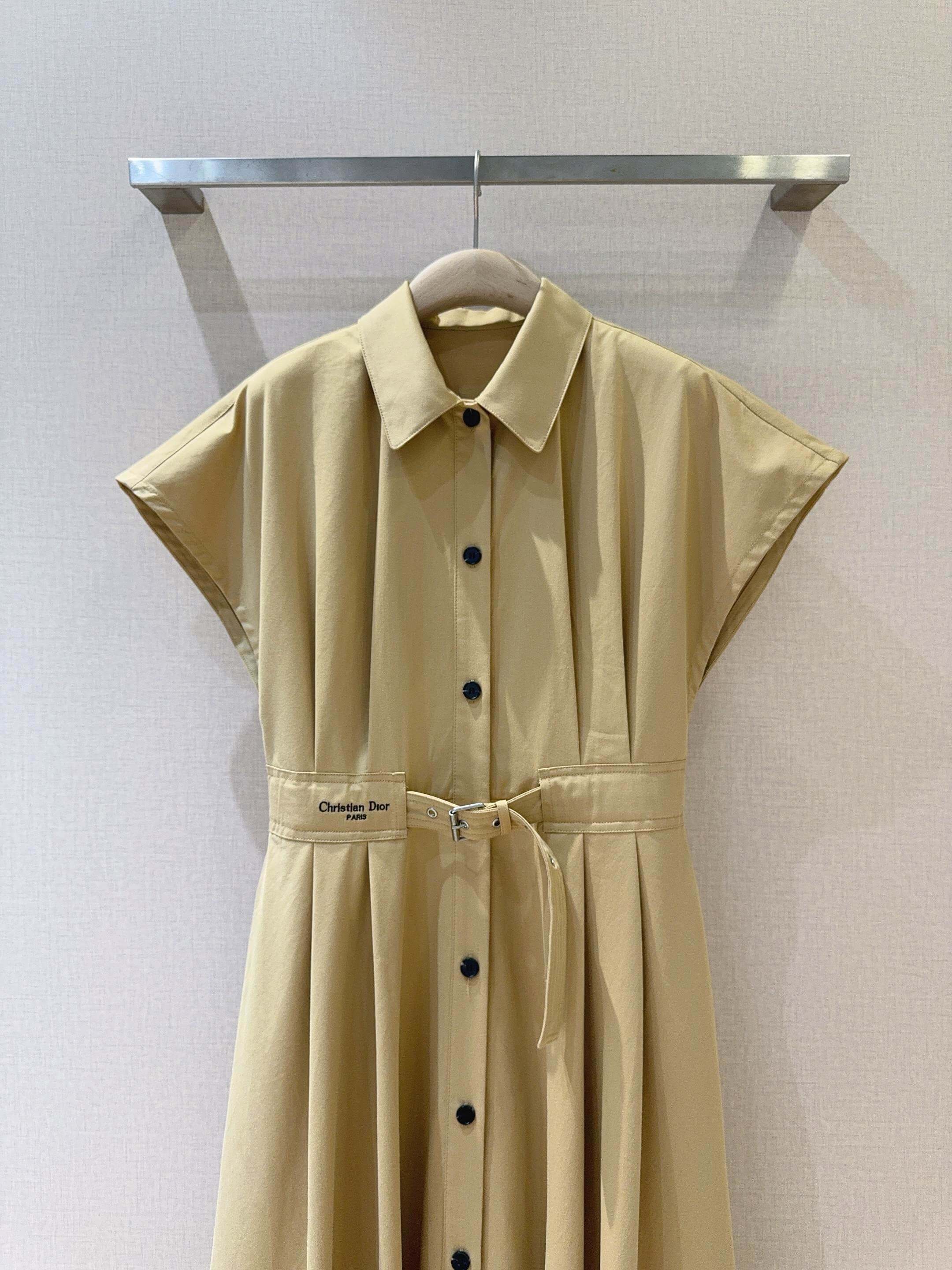 Christian Dior Mid-Length Trench Dress – Beige - Image 9