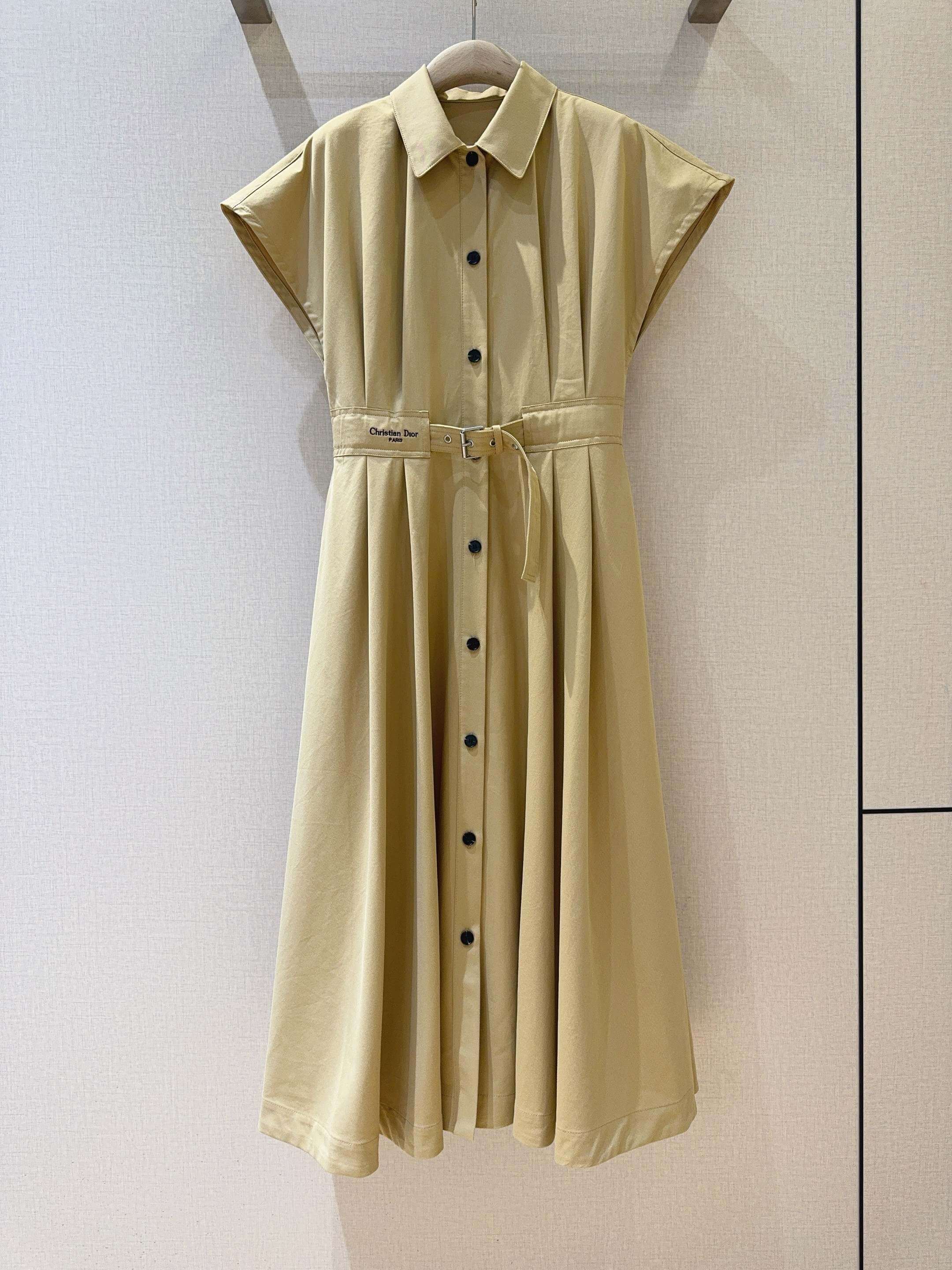 Christian Dior Mid-Length Trench Dress – Beige - Image 8