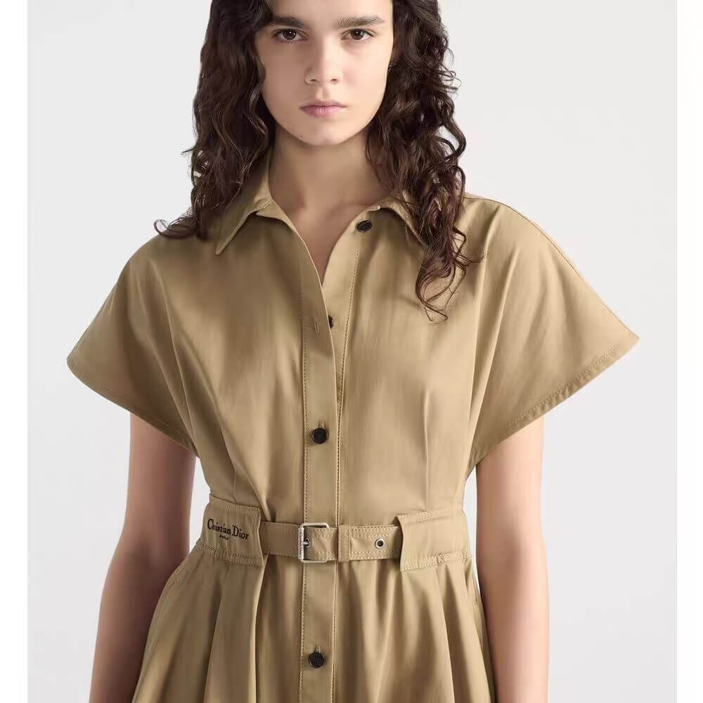 Christian Dior Mid-Length Trench Dress – Beige - Image 3