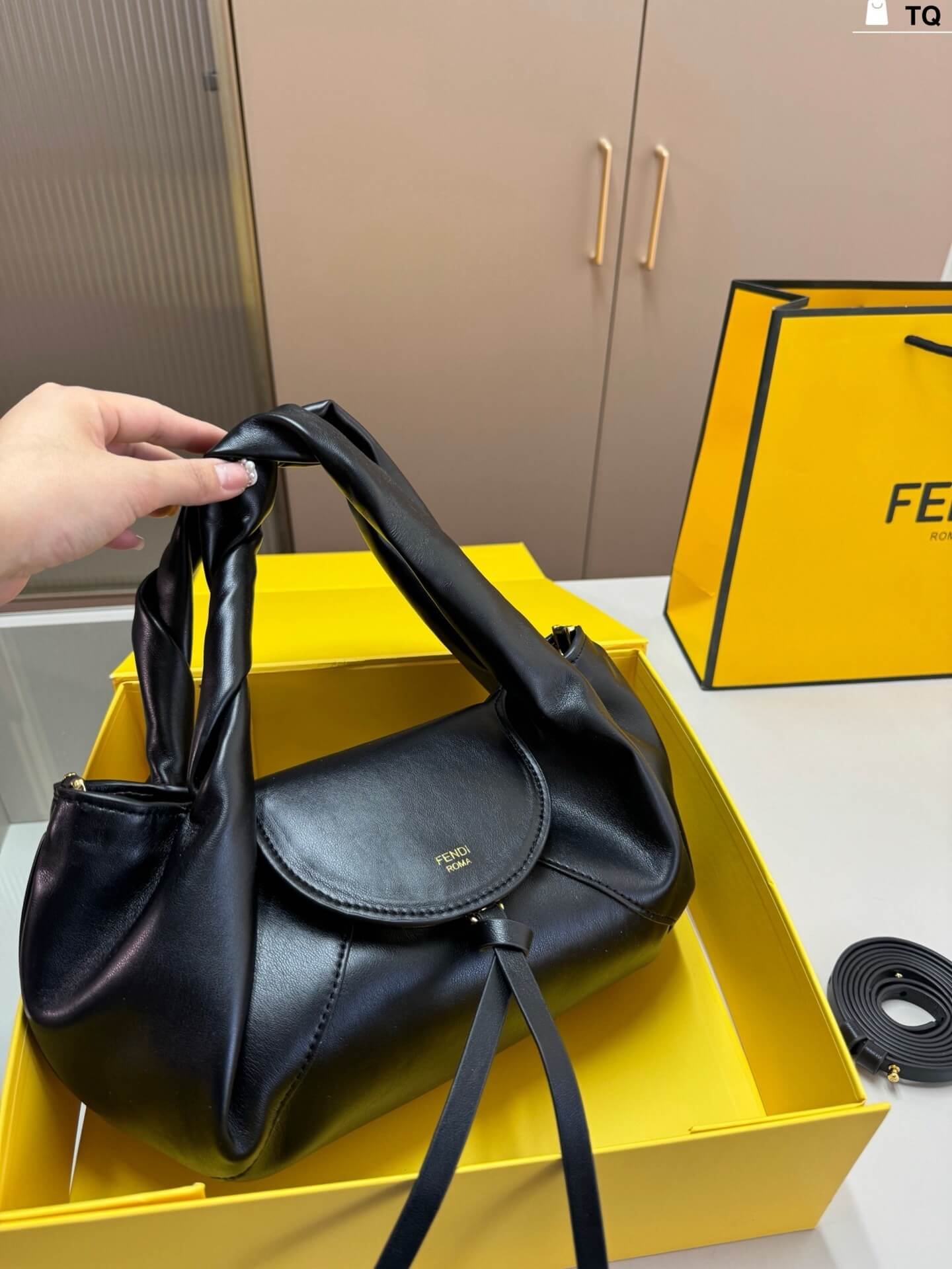 Fendi Spy Bag in Brown Calfskin Leather - Image 2