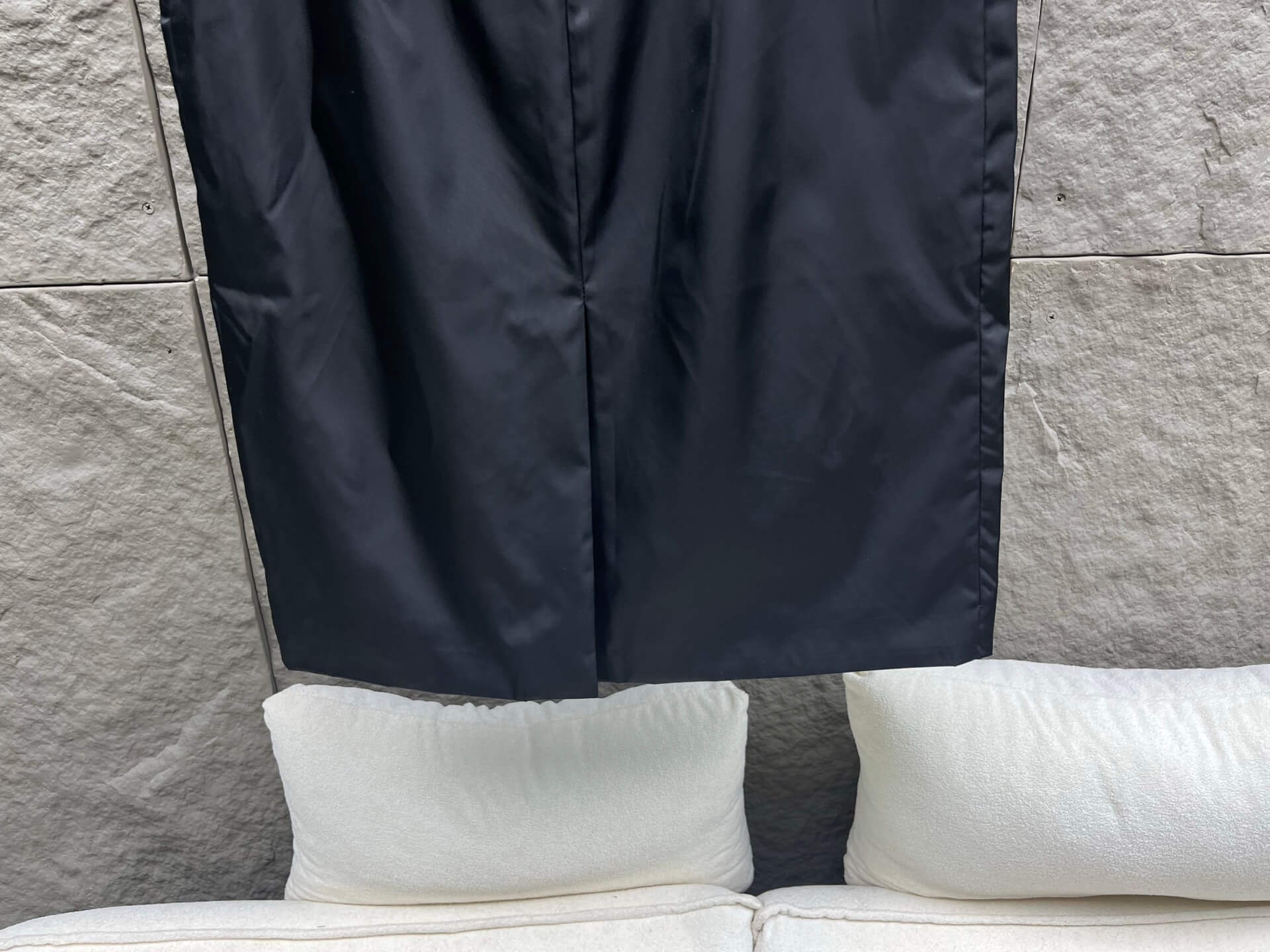 Prada Black Re-Nylon High-Waisted Straight Skirt - Image 4