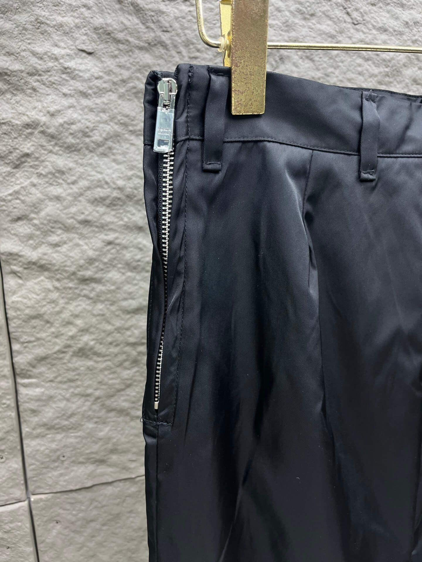 Prada Black Re-Nylon High-Waisted Straight Skirt - Image 6