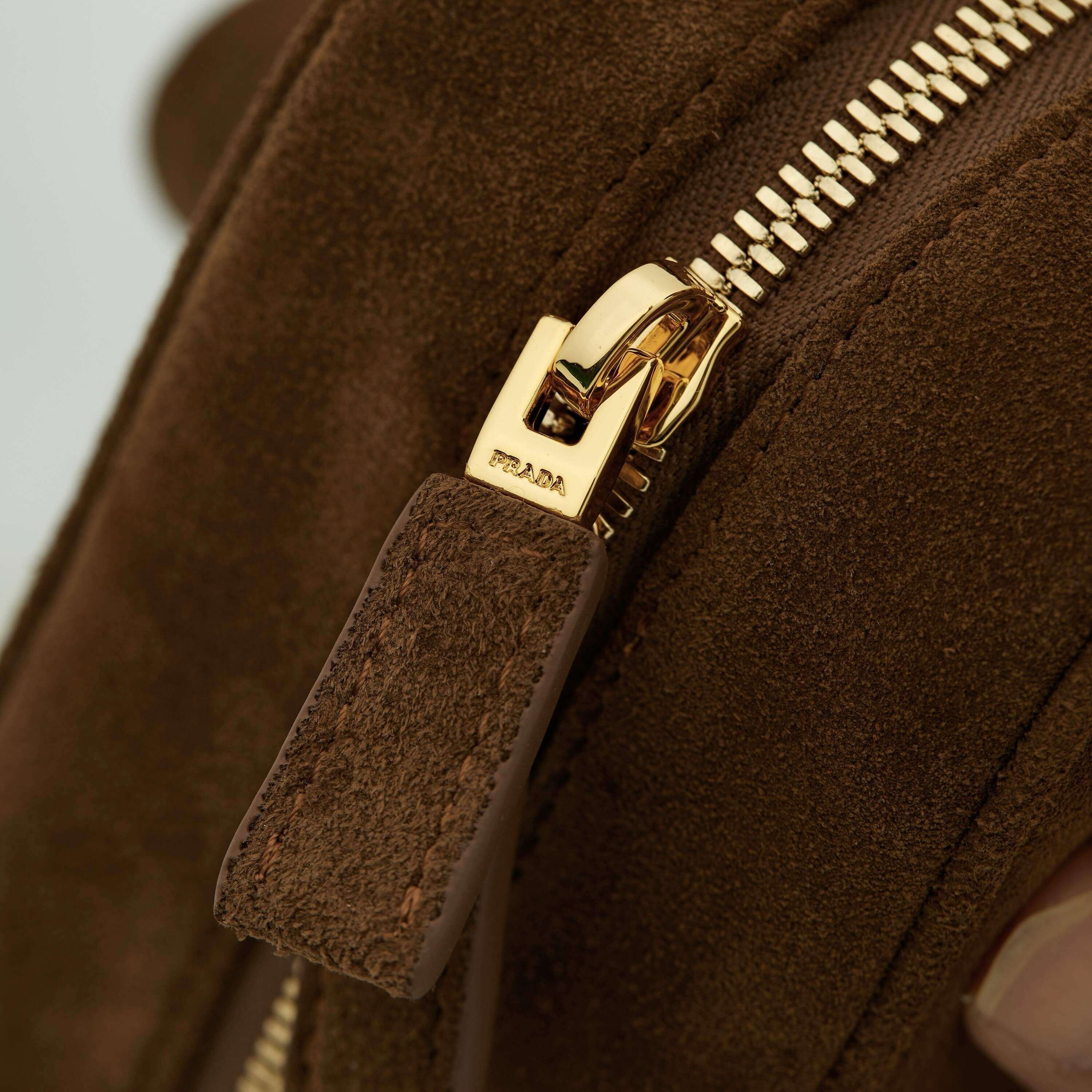 Prada Medium Leather Shoulder Bag – Caramel Brown (“Caramel 0”) - Image 7