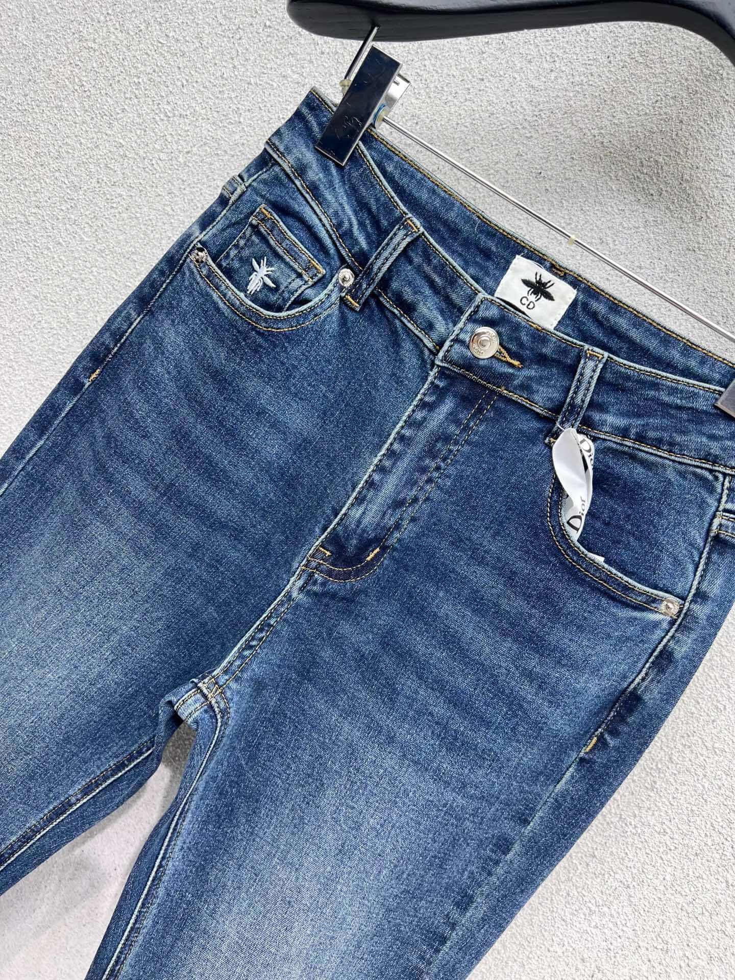 Dior Micro-Flared Denim Trousers — Blue - Image 6