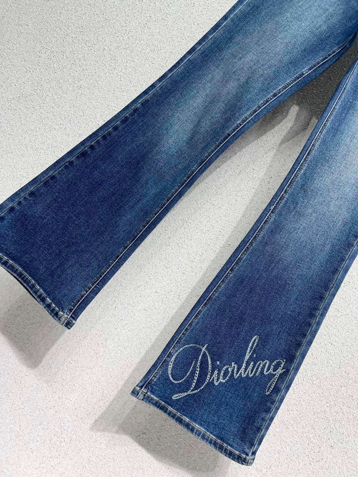 Dior Micro-Flared Denim Trousers — Blue - Image 5