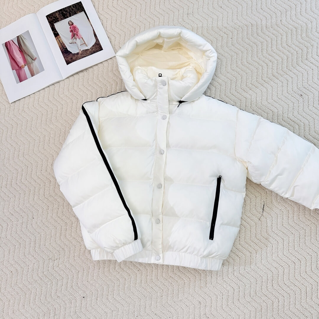 Alo Yoga Aspen Love Cotton-Padded Puffer Jacket – White - Image 5