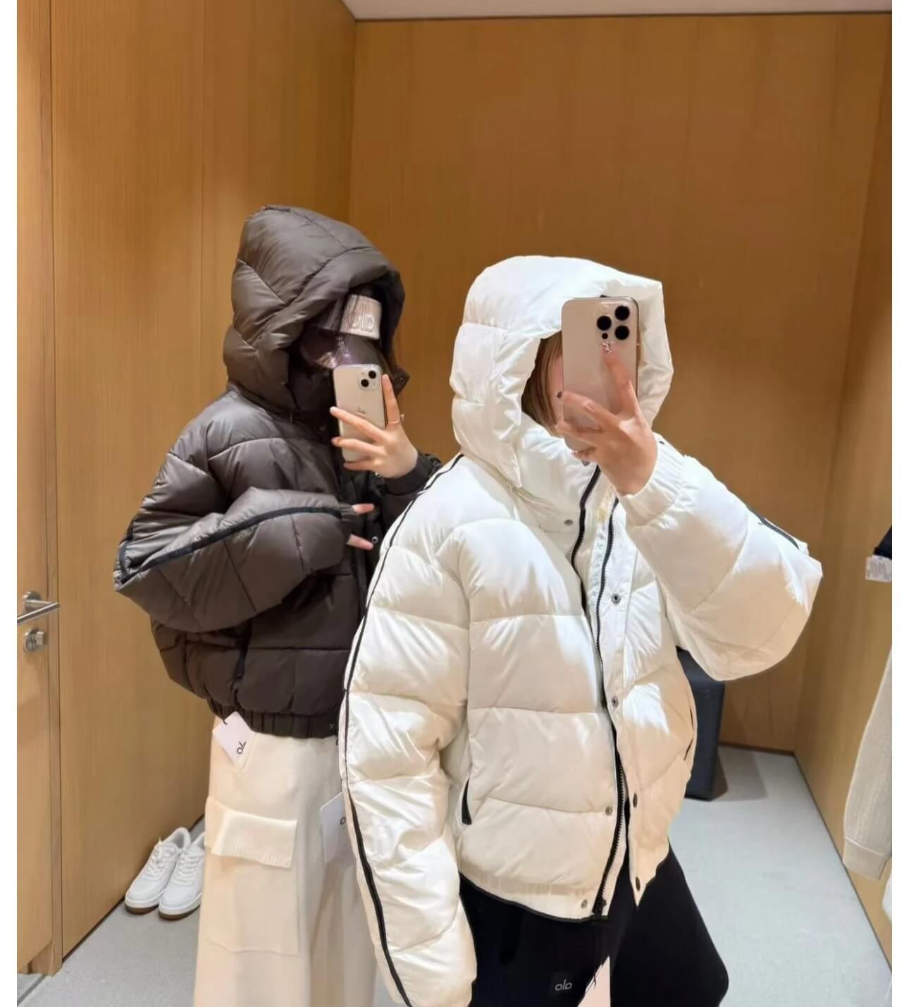 Alo Yoga Aspen Love Cotton-Padded Puffer Jacket – White - Image 10