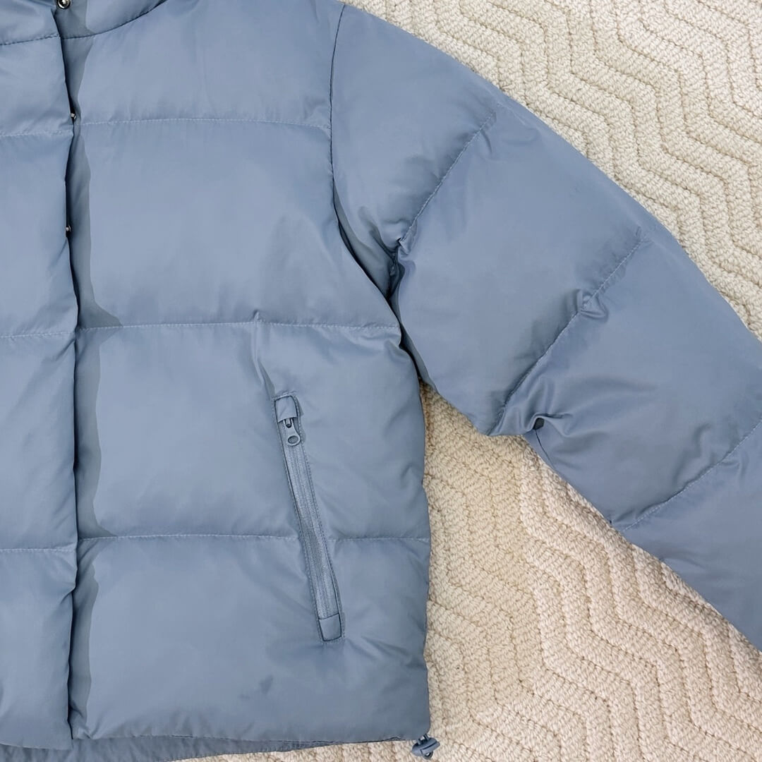 Alo Yoga Cropped Puffer Jacket – Light Blue - Image 6