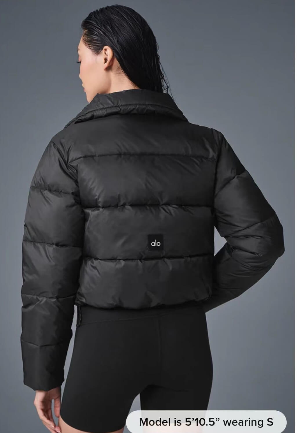 Alo Yoga Cropped Puffer Jacket – Black - Image 10