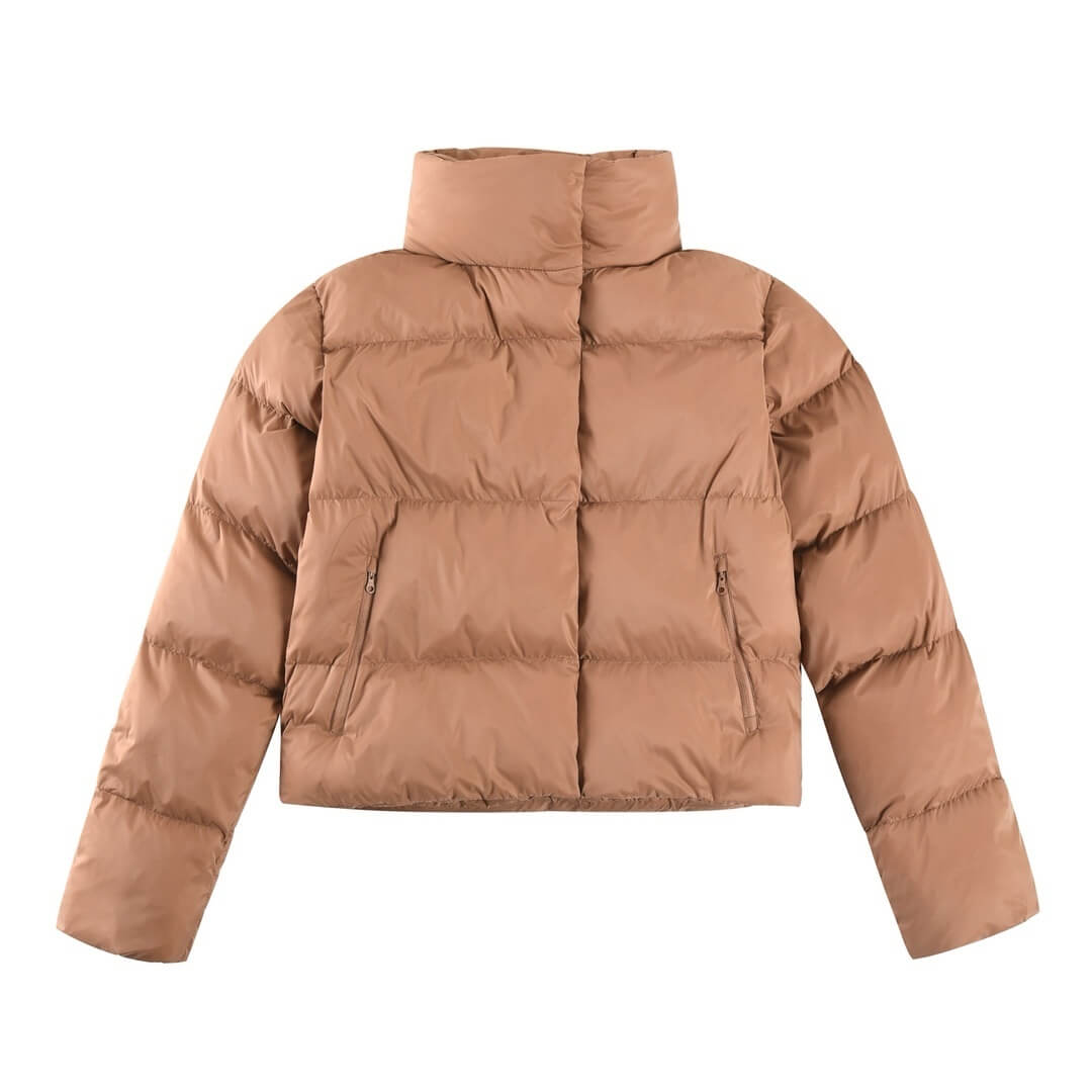 Alo Yoga Cropped Puffer Jacket – Brown