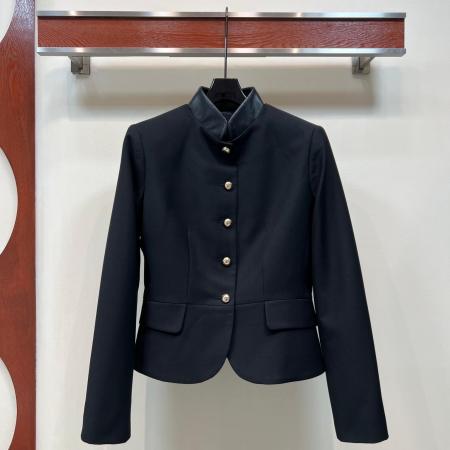 Louis Vuitton LV Button Officer Jacket – Black
