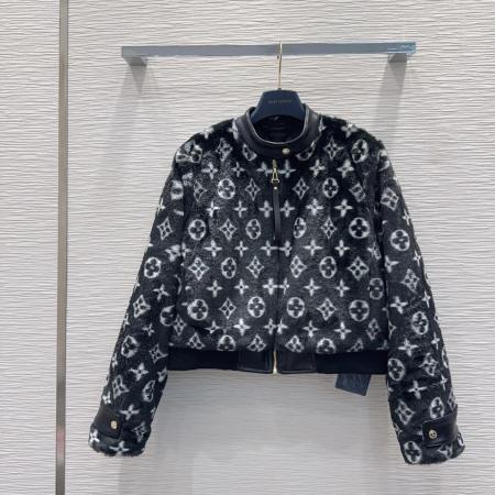 Louis Vuitton Monogram Fleece Jacket – Black/Grey