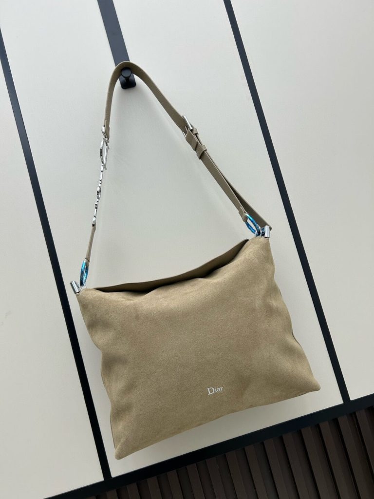 Dior Suede Hobo Shoulder Bag – Brown