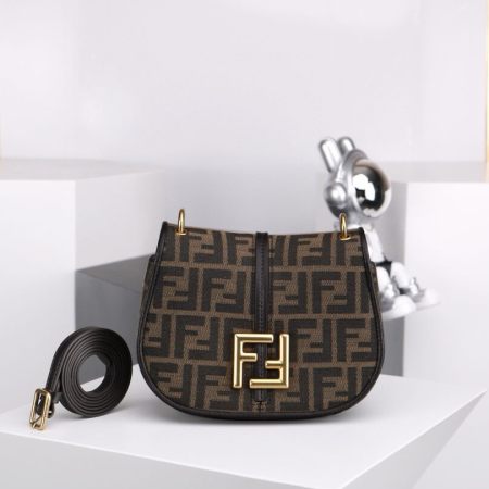 Fendi Medium C’mon Satchel Bag – FF Jacquard