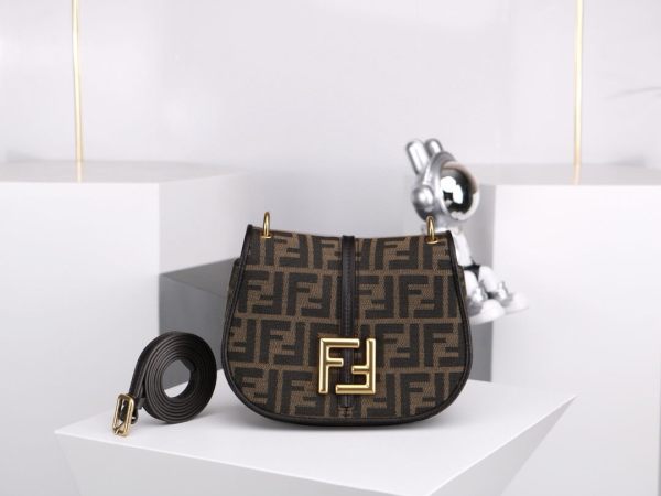 Fendi Medium C’mon Satchel Bag – FF Jacquard