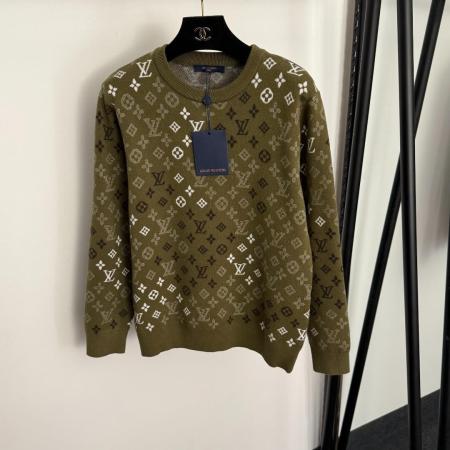 Louis Vuitton Monogram Knit Sweater – Olive Green