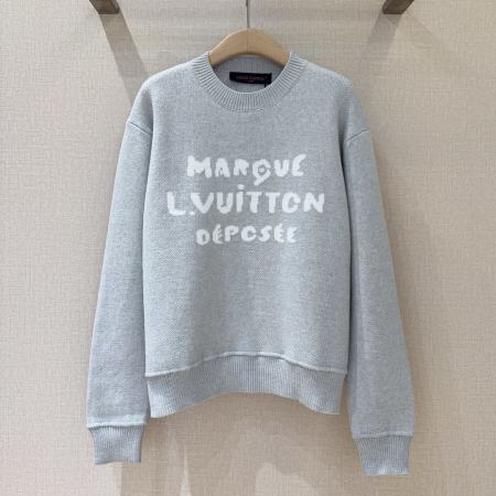 Louis Vuitton Embroidered Signature Sweatshirt – Dark Heather Gray
