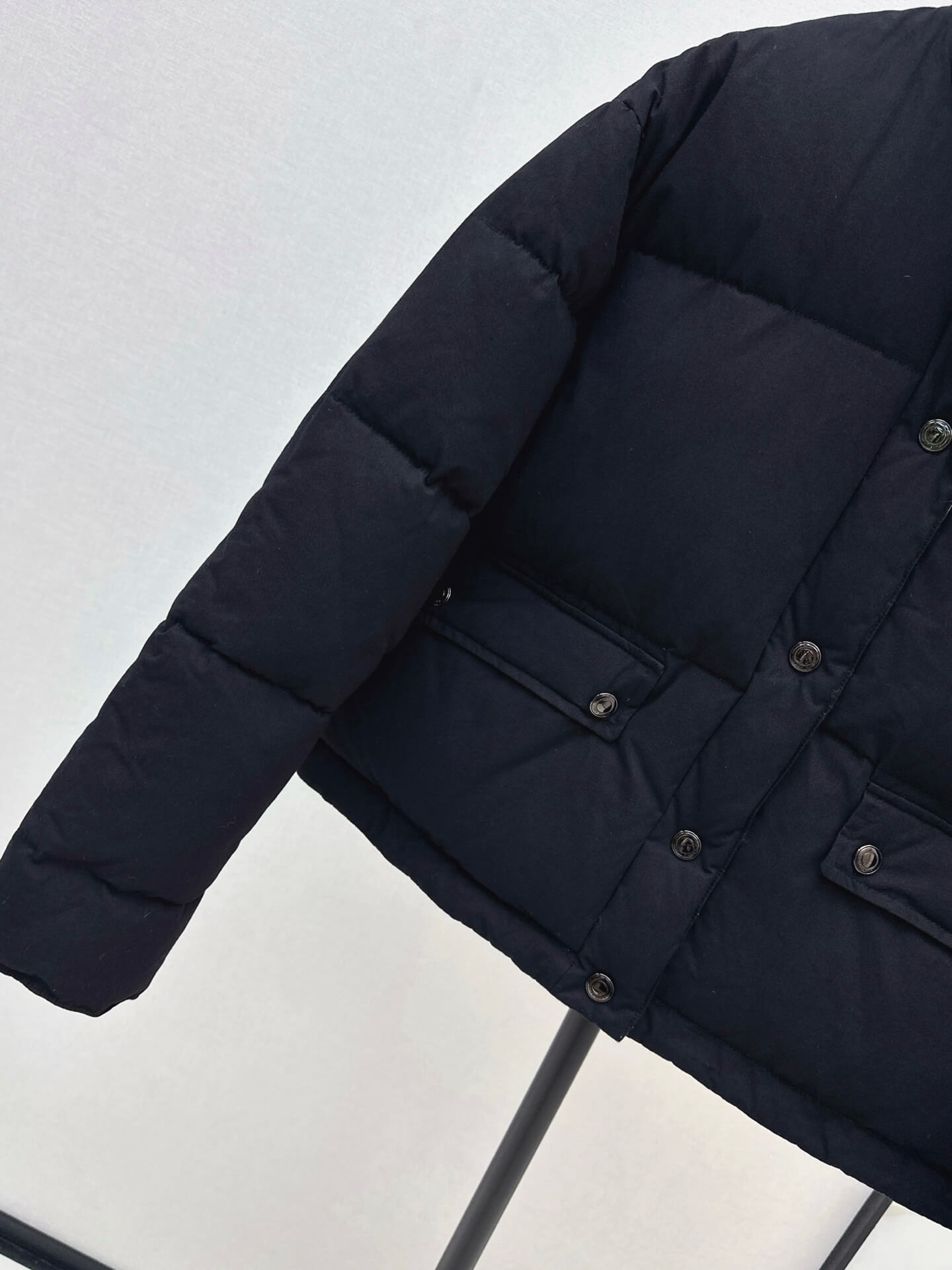 Loro Piana Cropped Puffer Women’s Down Jacket – Black - Image 5