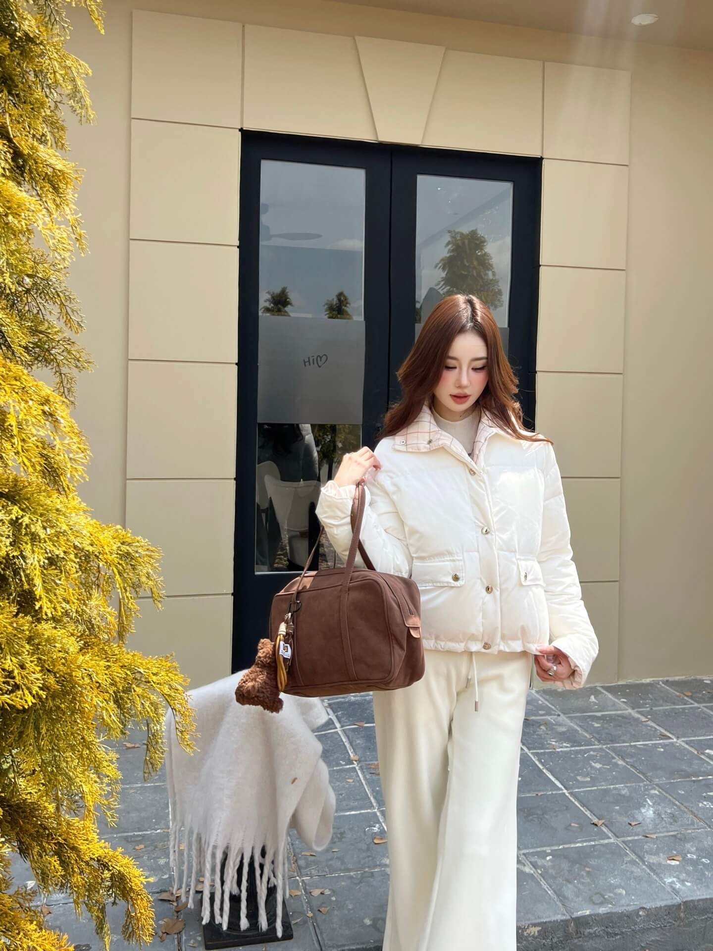 Loro Piana Jiama Cropped Puffer Women’s Down Jacket – White - Image 11