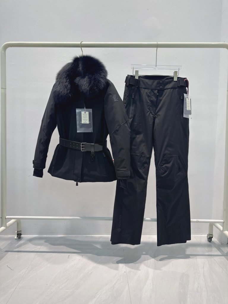Moncler Grenoble Laplance GORE-TEX Shearling-Trimmed Ski Jacket & Ski Pants – Black