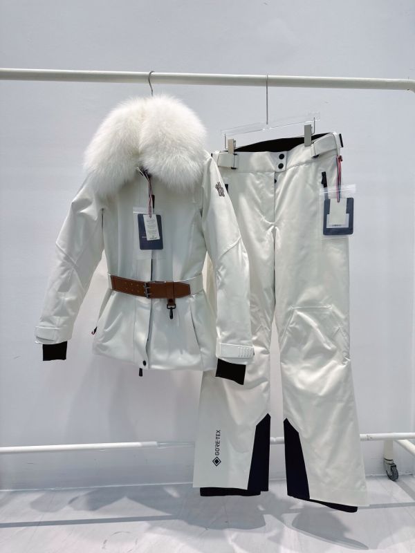 Moncler Grenoble Laplance GORE-TEX Shearling-Trimmed Ski Jacket & Ski Pants – White