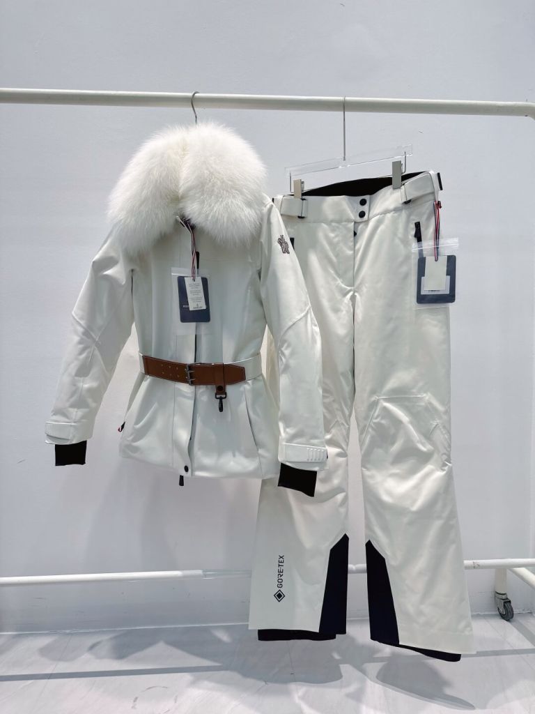 Moncler Grenoble Laplance GORE-TEX Shearling-Trimmed Ski Jacket & Ski Pants – White
