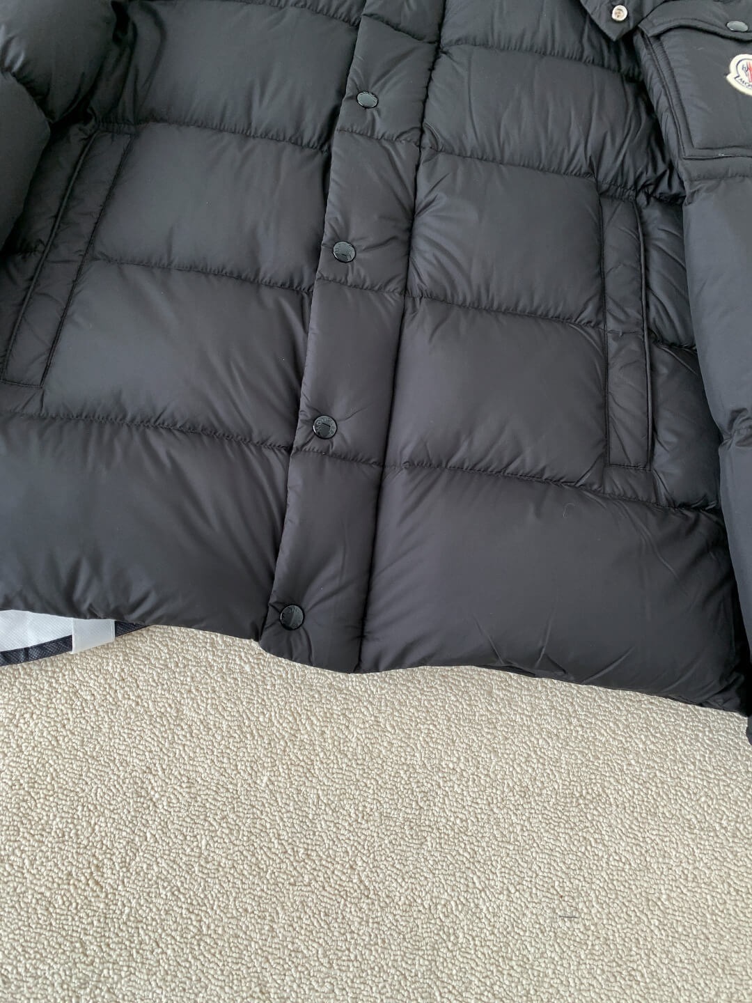 Moncler Maya 70 Hooded Short Down Jacket – Black - Image 11