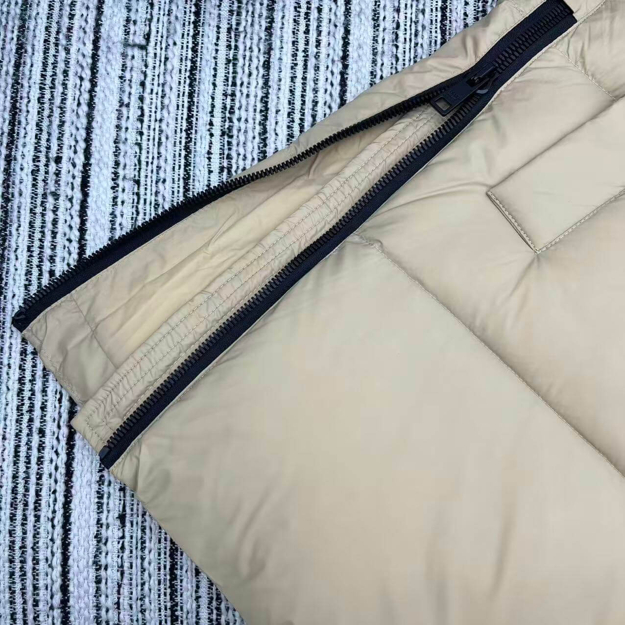 Prada Hooded Puffer Women's Down Jacket- Beige - Image 9