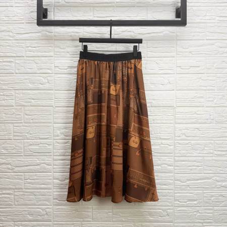 Louis Vuitton Monogram Trunk Skirt – Brown with Monogram Print