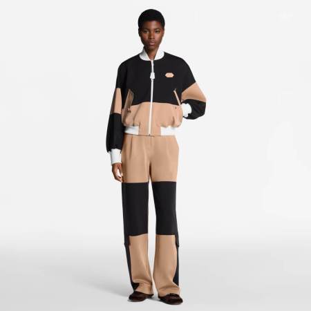 Louis Vuitton Color-Blocked Bomber Jacket & Trouser Set