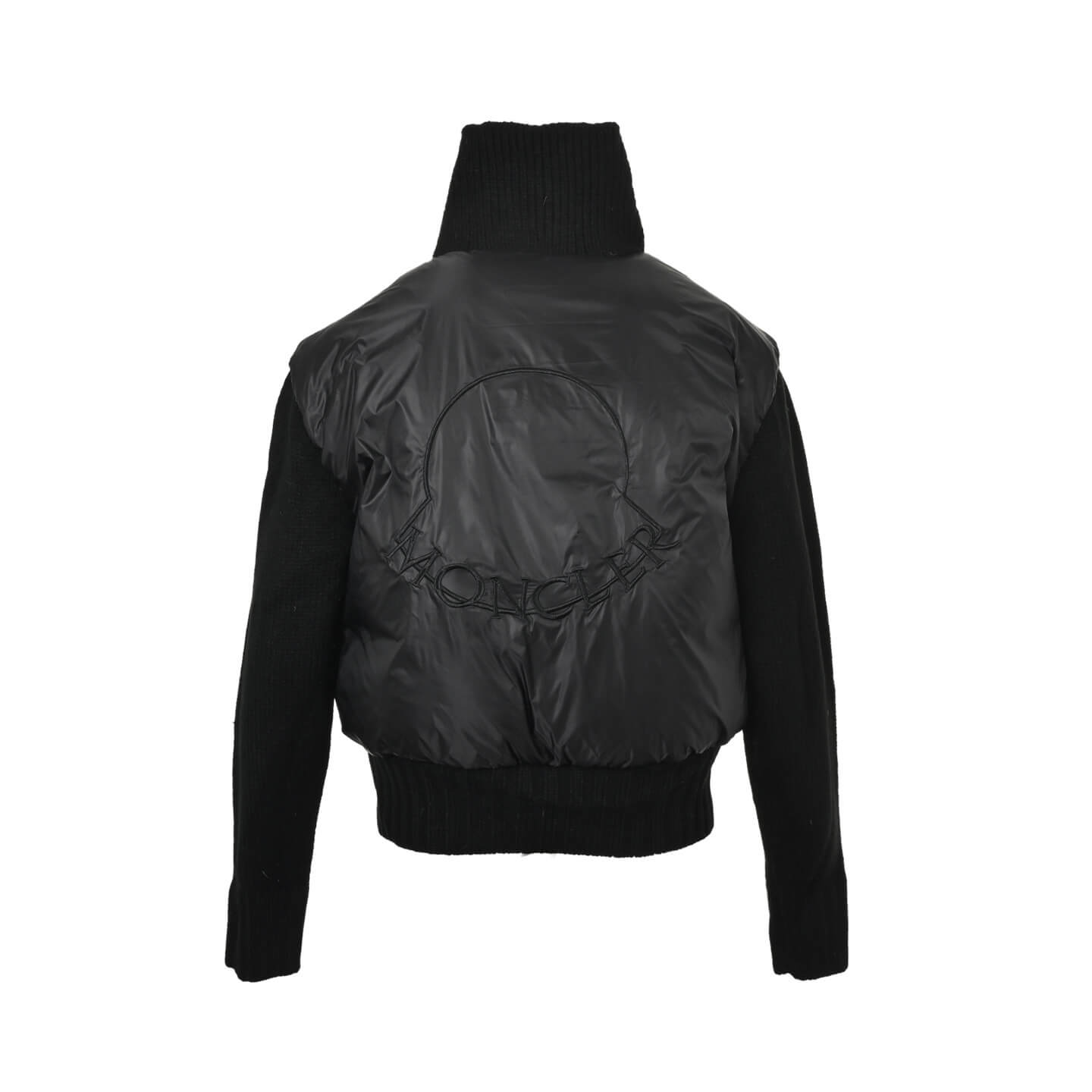Moncler Cardigan Knit Puffer Jacket in Black - Image 12
