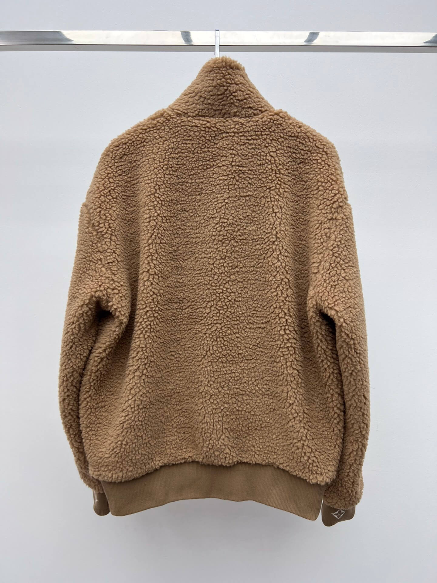 Louis Vuitton Leather Patch Fleece Blouson Jacket - Image 8