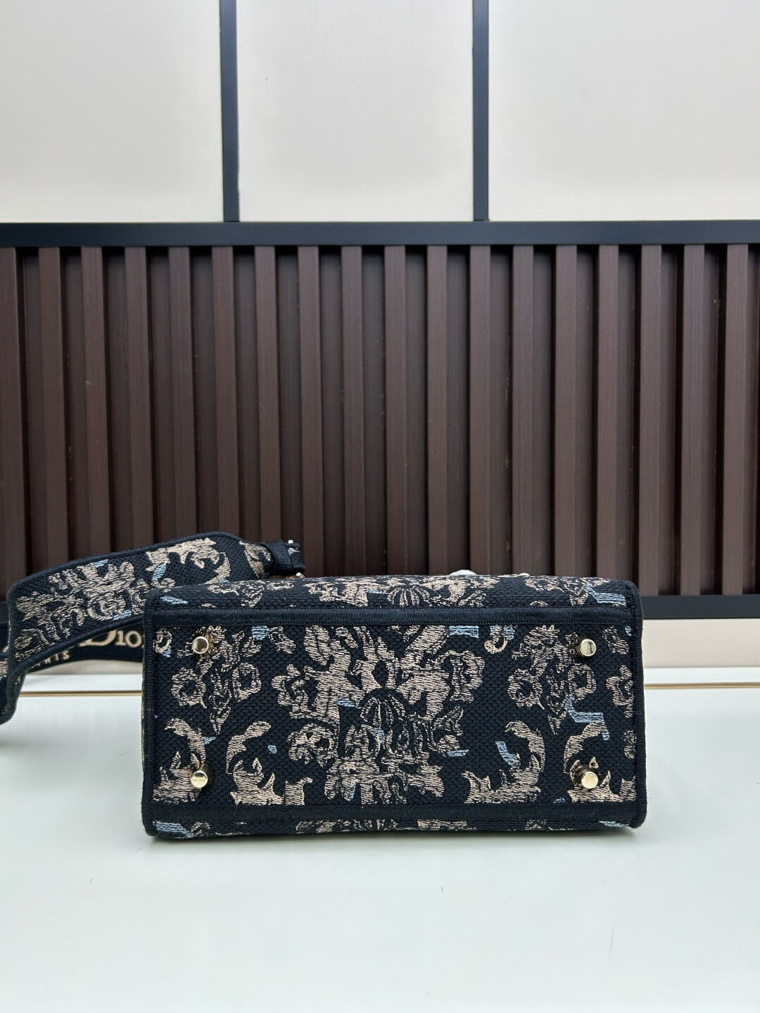 Christian Dior Medium Lady D-Lite Bag – Black Toile de Jouy Soleil Embroidery - Image 6