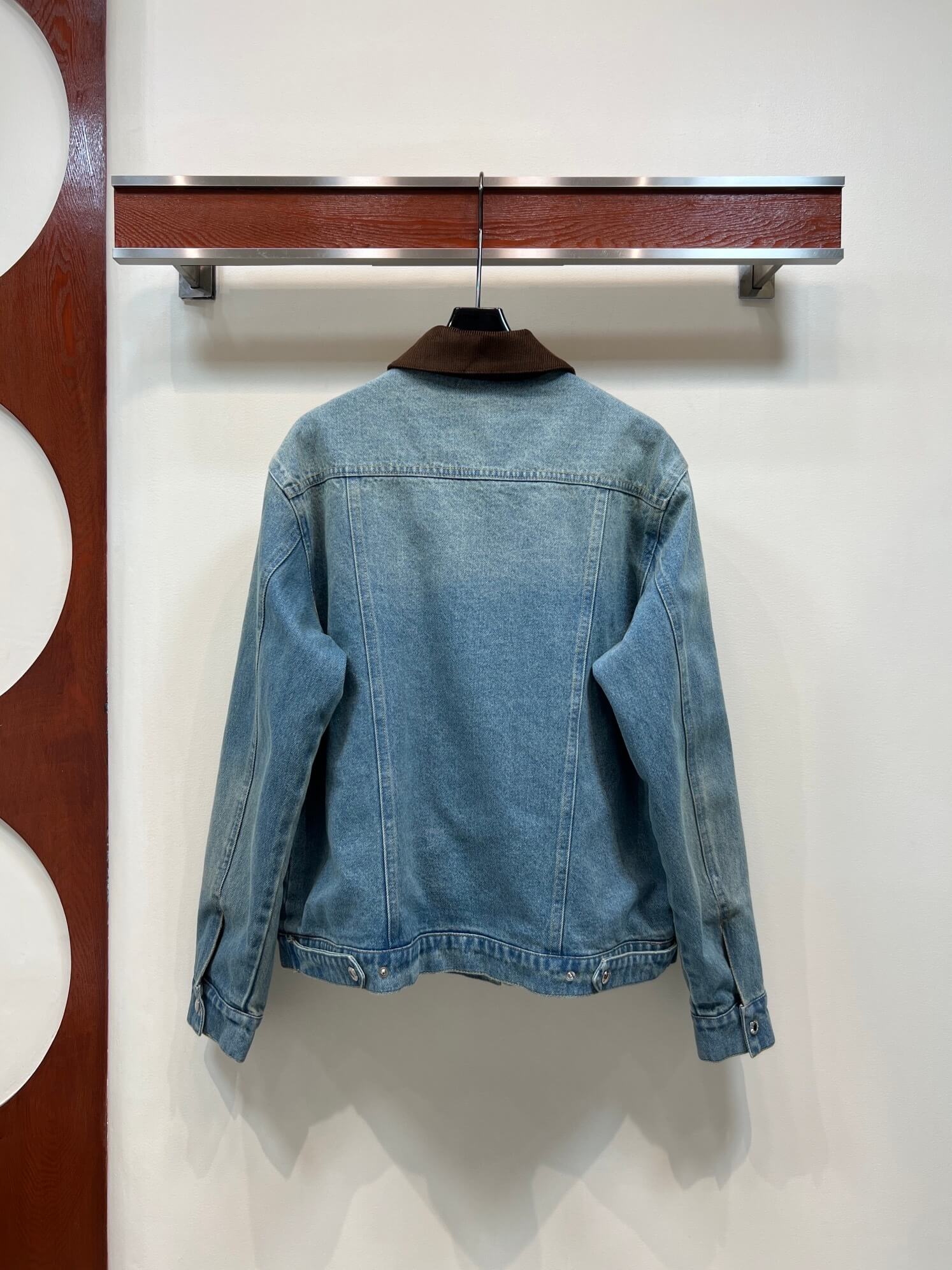 Louis Vuitton Corduroy Collar Denim Jacket – Light Blue - Image 3