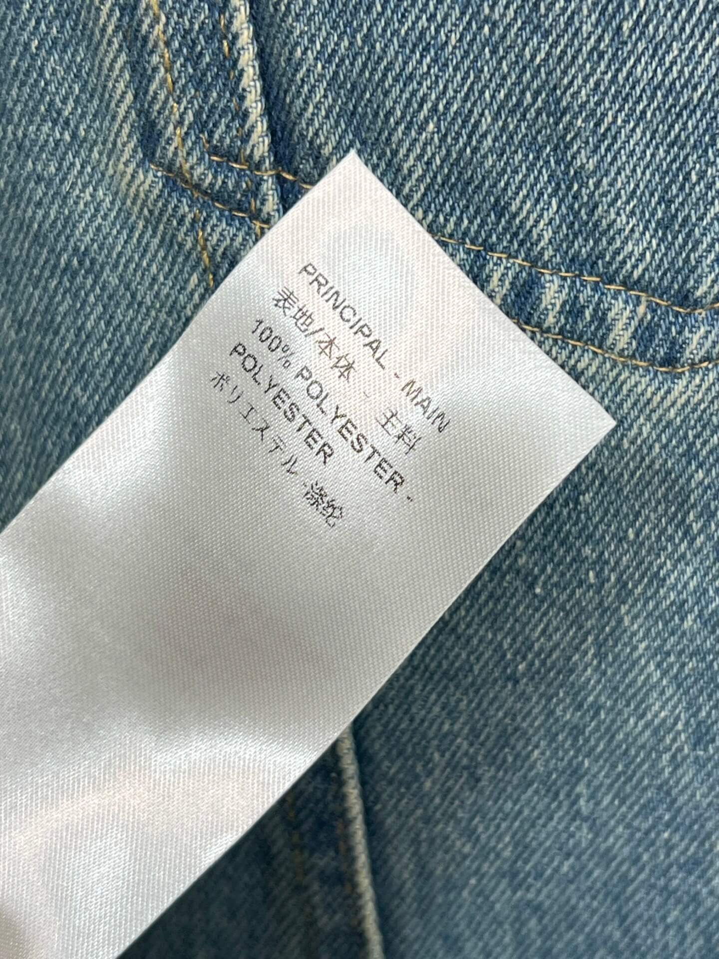 Louis Vuitton Corduroy Collar Denim Jacket – Light Blue - Image 2