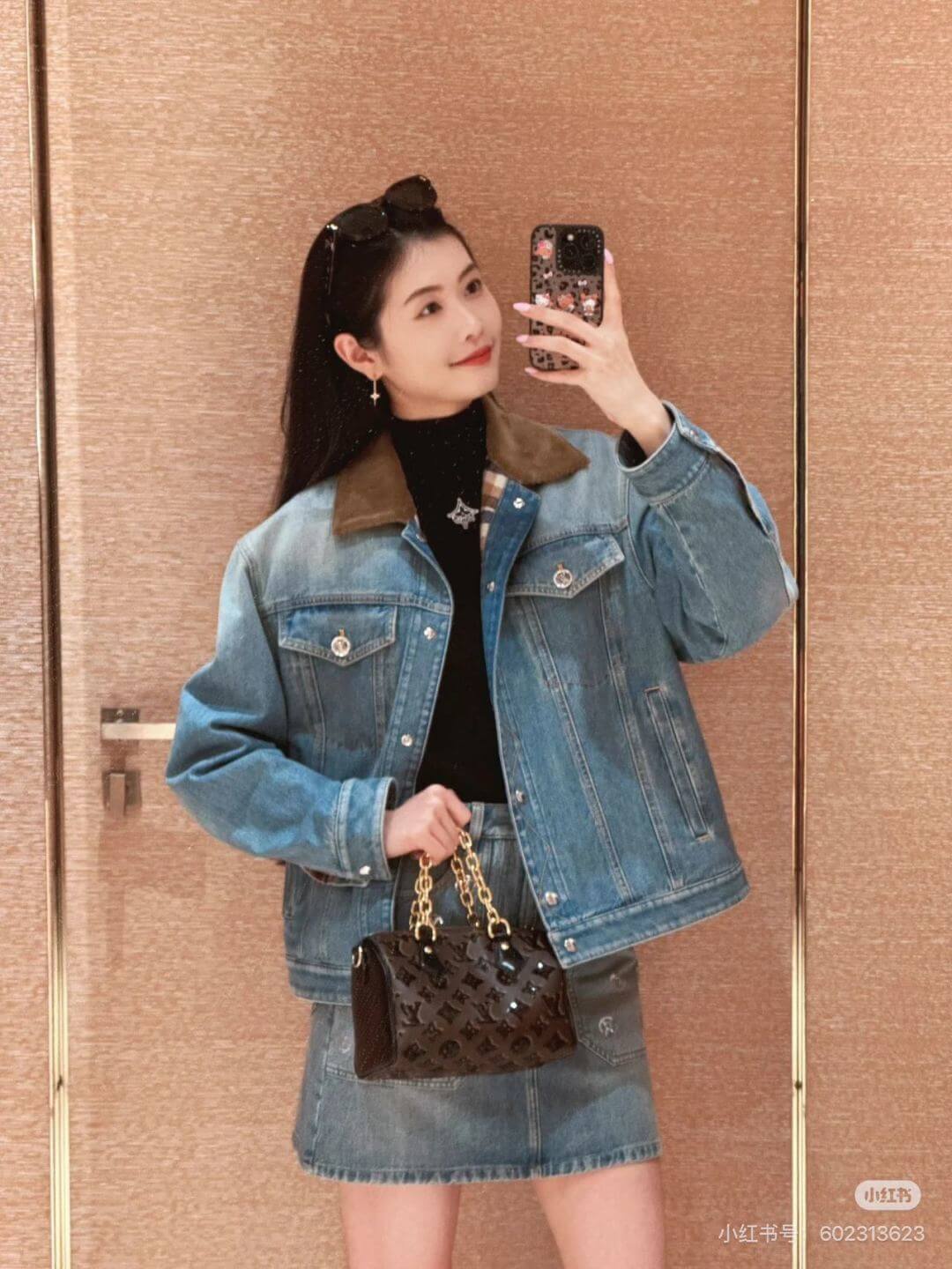 Louis Vuitton Denim Jacket with Corduroy Collar – Light Blue (Reversible) - Image 11