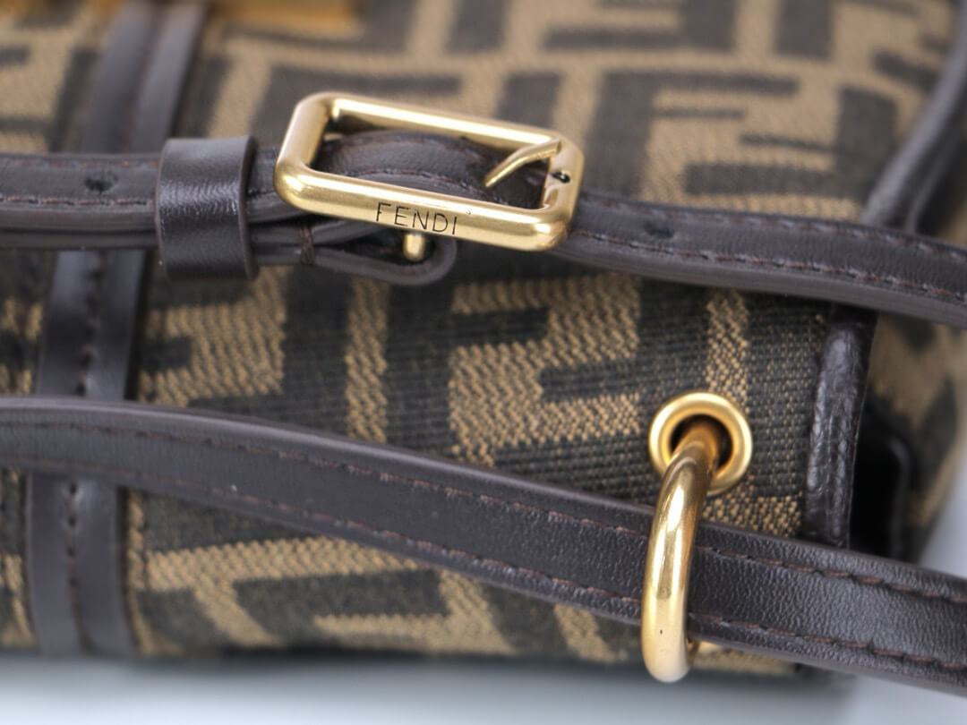 Fendi Medium C’mon Satchel Bag – FF Jacquard - Image 5